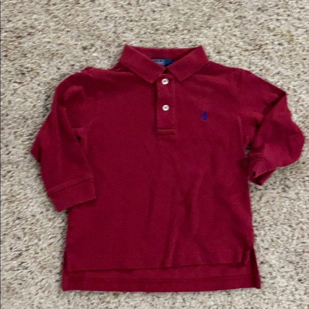 Ralph Lauren Polo boys 2T long sleeve polo
